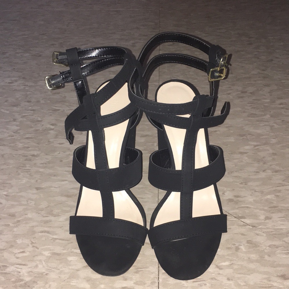 Black Block Heels